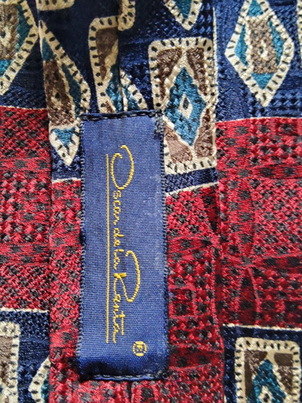 Oscar De La Renta Vintage Men's Silk Necktie